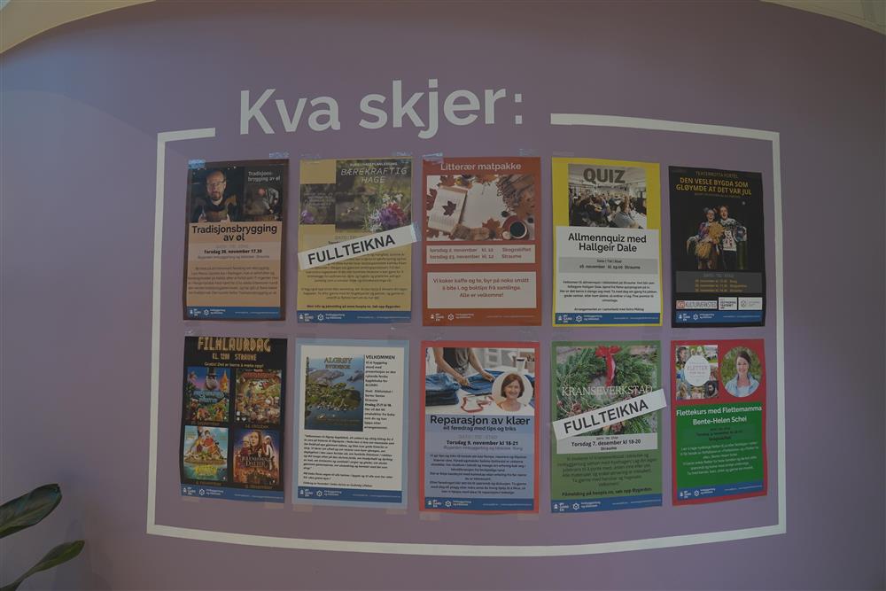 Innbyggartorg og bibliotek på Sator Storsenter - Klikk for stort bilete