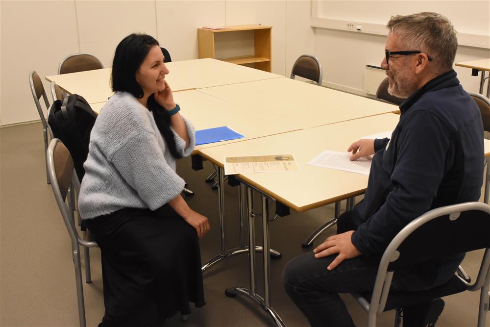 Alla Skuchypets på speed date med ISS - Klikk for stort bilete